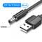 Фото - Кабель Vention USB - DC (M/M), 5.5 мм, 1 м, Black (CEYBF) | click.ua