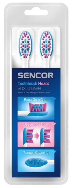 Насадка для зубной электрощетки Sencor SOX 003 White 4шт
