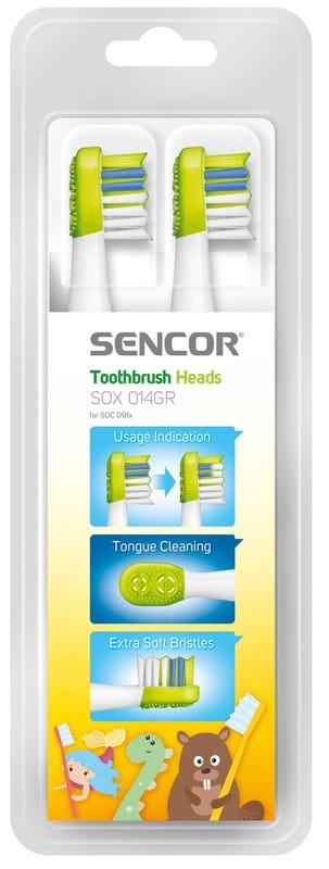 Насадка для зубной электрощетки Sencor SOX 014GR 4шт