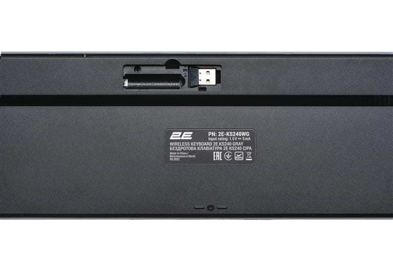 Клавиатура беспроводная 2E KS240 WL BT Gray (2E-KS240WG_UA)
