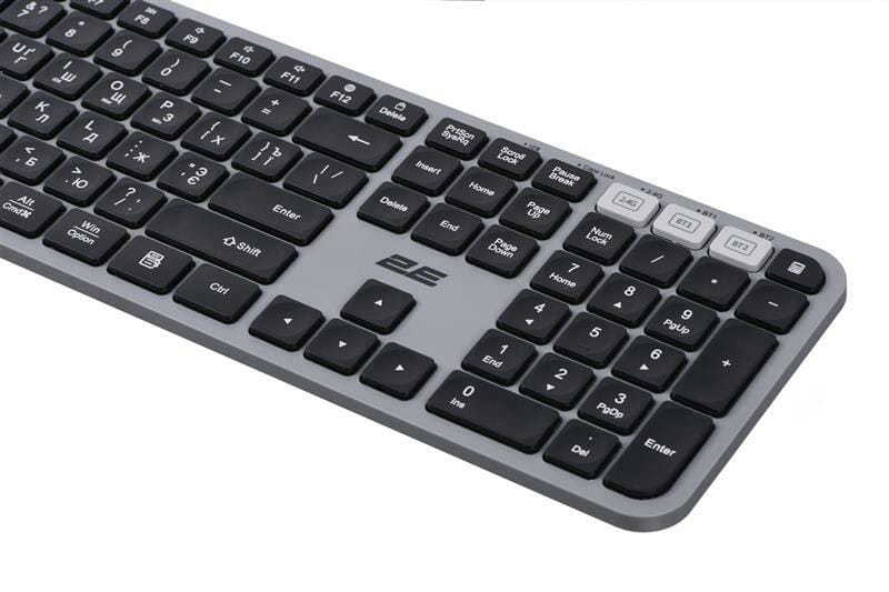 Клавиатура беспроводная 2E KS240 WL BT Gray (2E-KS240WG_UA)