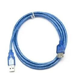 Кабель Gresso USB - USB V 2 .0 (M/F), 3 м, Blue (2000700002401)