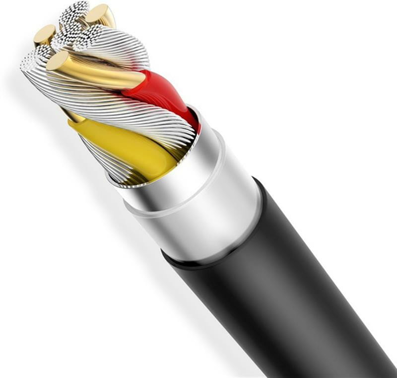 Кабель T-phox Nets T-C801 USB - USB Type-C (M/M), 0.3 м, Black (T-C801(0.3) Black)