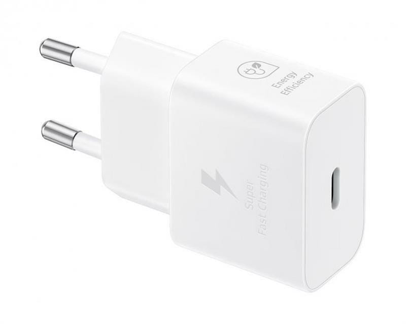 Сетевое зарядное устройство Samsung EP-T2510XWEGEU White, 25W + кабель USB Type-C