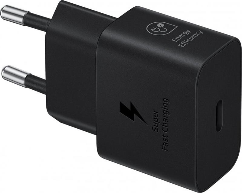 Мережевий зарядний пристрій Samsung EP-T2510XBEGEU Black, 25W + кабель USB Type-C