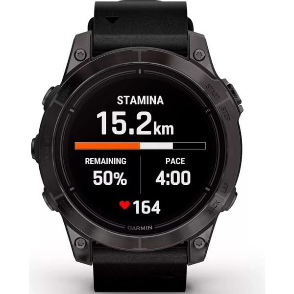 Смарт-годинник Garmin Epix Pro Gen 2 47mm Sapphire Carbon Gray DLC Titanium with Black Band (010-02803-54)