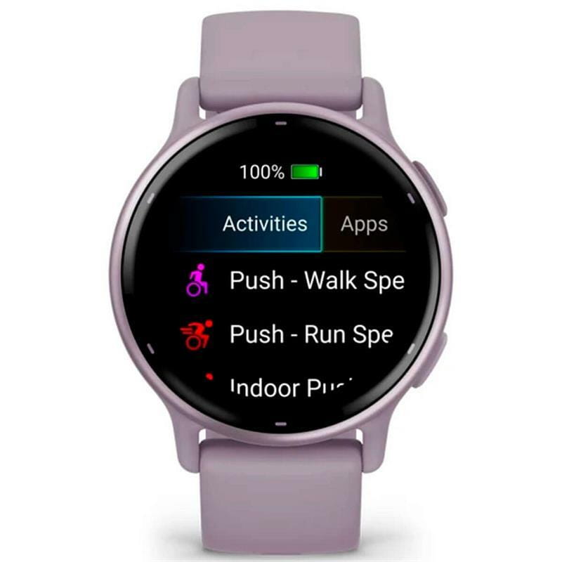 Смарт-часы Garmin Vivoactive 5 Metallic Orchid Aluminum Bezel with Orchid Case and Silicone Band (010-02862-53)
