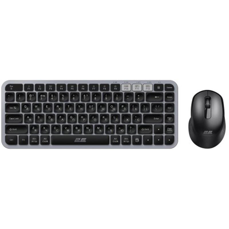 Комплект (клавиатура, мышь) беспроводной 2E MK430 Grey/Black (2E-MK430WBGR_UA)