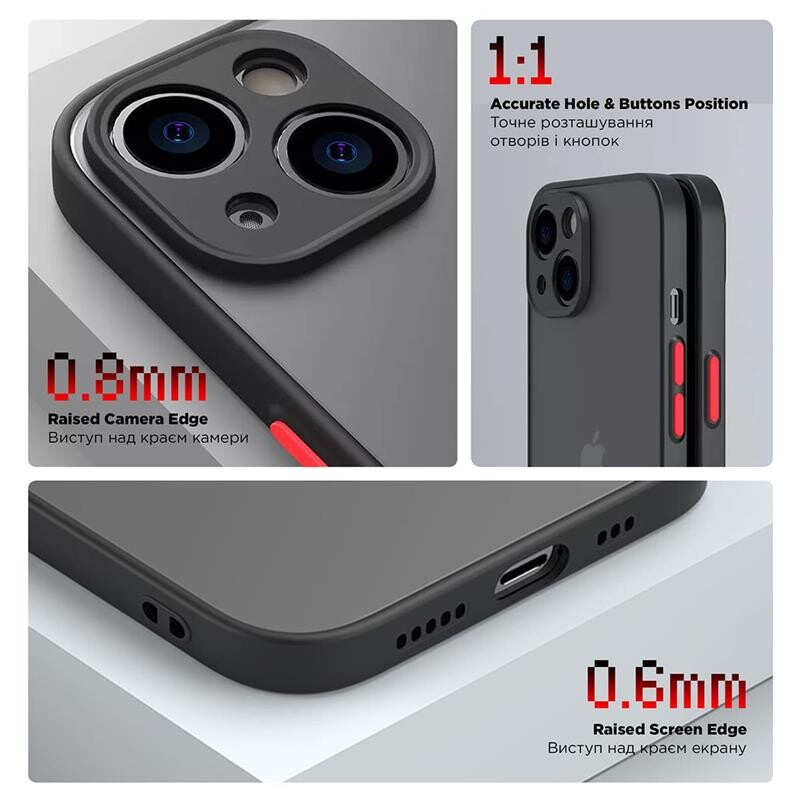Чехол-накладка Armorstandart Frosted Matte для Samsung Galaxy A54 5G SM-A546 Black (ARM66717)