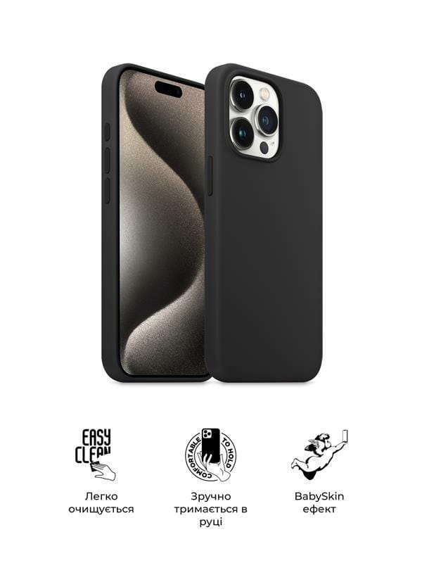 Чехол-накладка Armorstandart Icon2 для Apple iPhone 15 Pro Black (ARM70520)