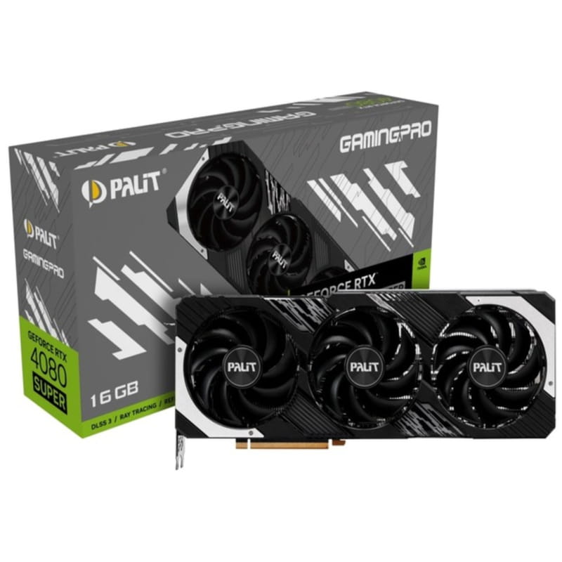 Видеокарта GF RTX 4080 Super 16GB GDDR6X GamingPro Palit (NED408S019T2-1032A)