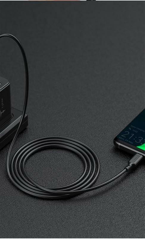 Кабель T-phox Fast T-M829 USB - micro USB (M/M), 3 А, 1.2 м, Black (T-M829 Black)