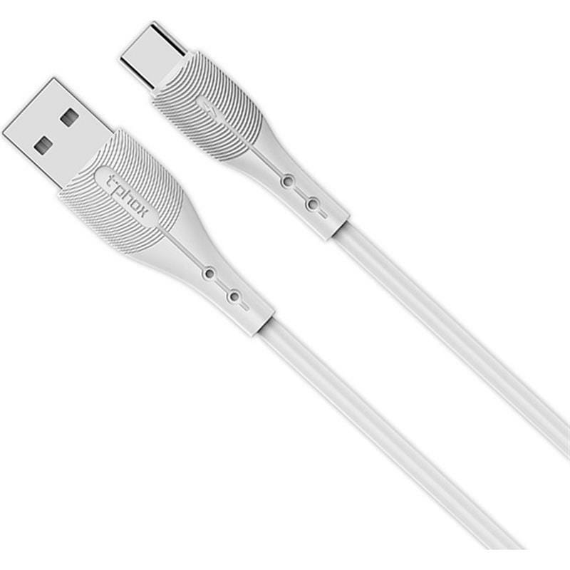 Кабель T-phox Wing T-C836 USB - USB Type-C (M/M), 3 A, 1 м, White (T-C836 White)