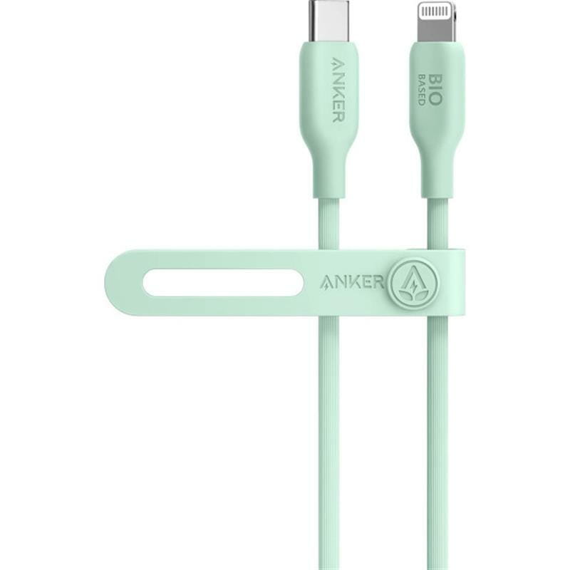 Кабель Anker 541 Bio-based USB Type-C - Lightning (M/M), 0.9 м, Green (A80A1G61)