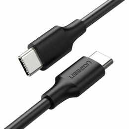 Кабель Ugreen US286 USB Type-C - USB Type-C (M/M), QC 4.0, PD 60 W, 1.5 м, Black (50997)