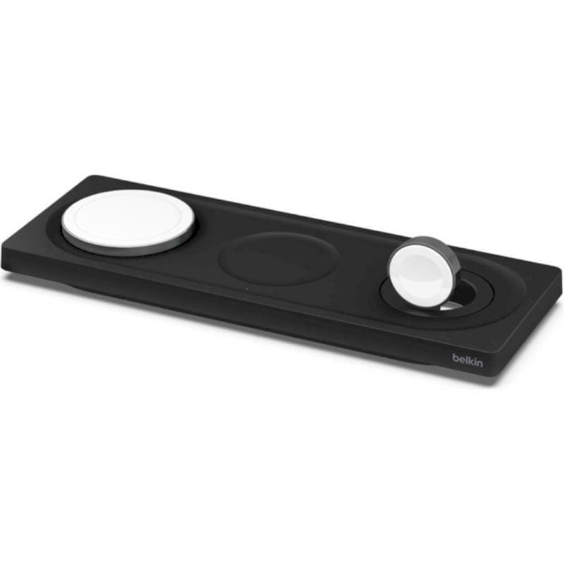 Беспроводное зарядное устройство Belkin Boost Up Charge Pro 3-in-1 Wireless Charging Pad with MagSafe Black (WIZ016VFBK)