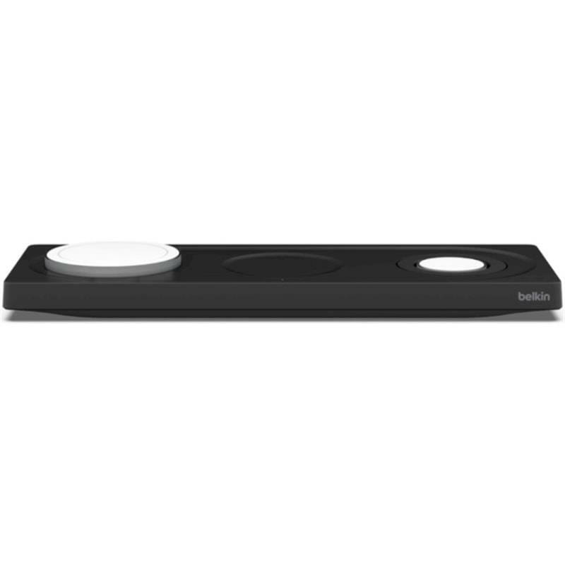 Беспроводное зарядное устройство Belkin Boost Up Charge Pro 3-in-1 Wireless Charging Pad with MagSafe Black (WIZ016VFBK)