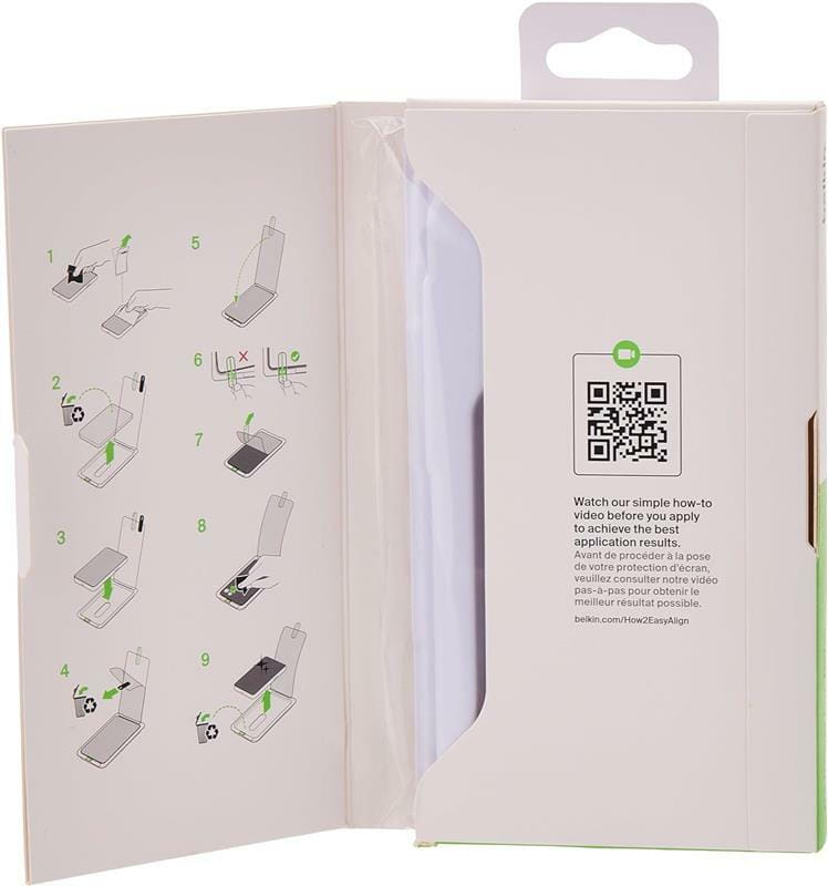Защитное стекло Belkin TemperedGlass Screen Protection для Apple iPhone 15/14 Pro (OVA135ZZ)