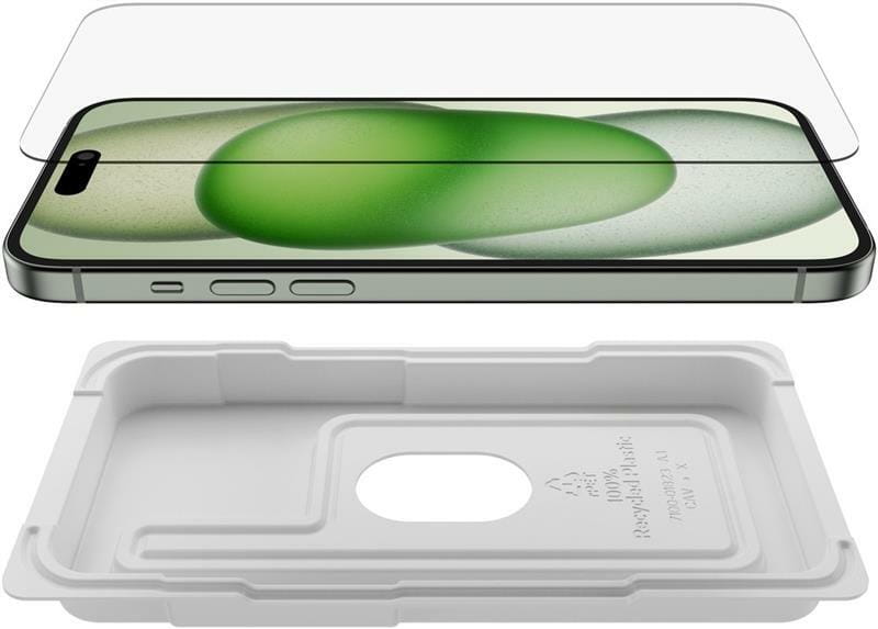 Защитное стекло Belkin TemperedGlass Screen Protection для Apple iPhone 15 Plus/14 Pro Max (OVA136ZZ)