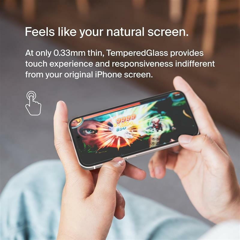 Защитное стекло Belkin TemperedGlass Screen Protection для Apple iPhone 15 Plus/14 Pro Max (OVA136ZZ)