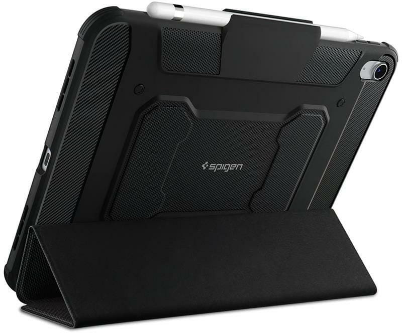 Чехол-книжка Spigen Rugged Armor Pro для Apple iPad 10.9"(2022) Black (ACS05417)