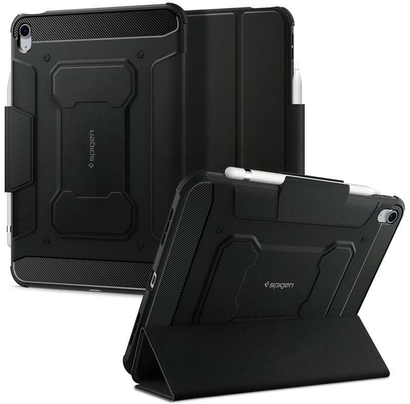 Чехол-книжка Spigen Rugged Armor Pro для Apple iPad 10.9"(2022) Black (ACS05417)