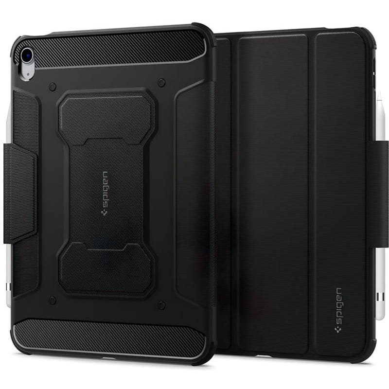 Чехол-книжка Spigen Rugged Armor Pro для Apple iPad 10.9"(2022) Black (ACS05417)