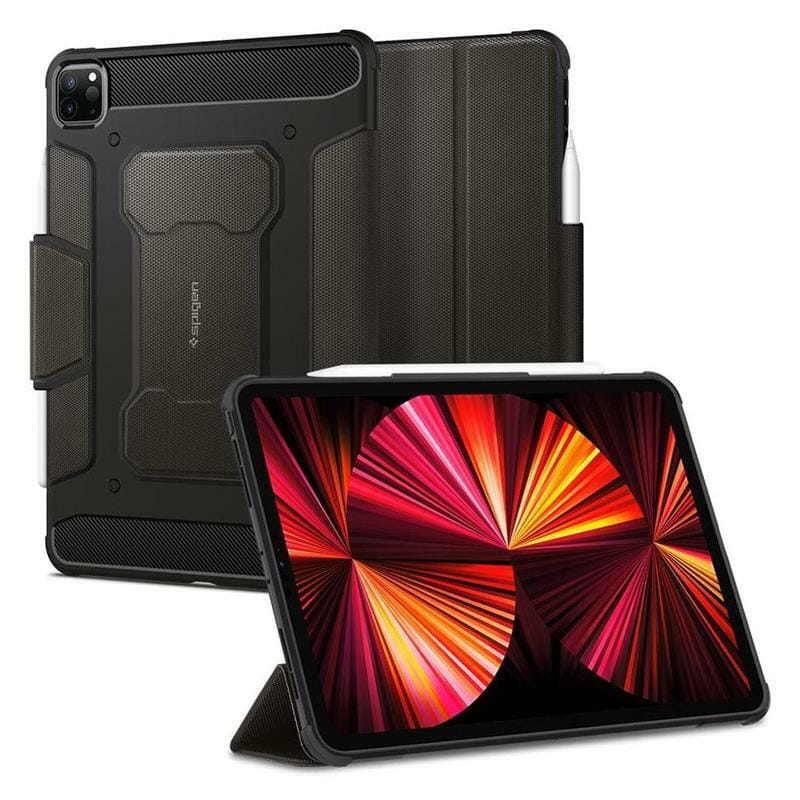 Чехол-книжка Spigen Rugged Armor Pro для Apple iPad Pro 11" (2018-2022) Gunmetal (ACS01025)