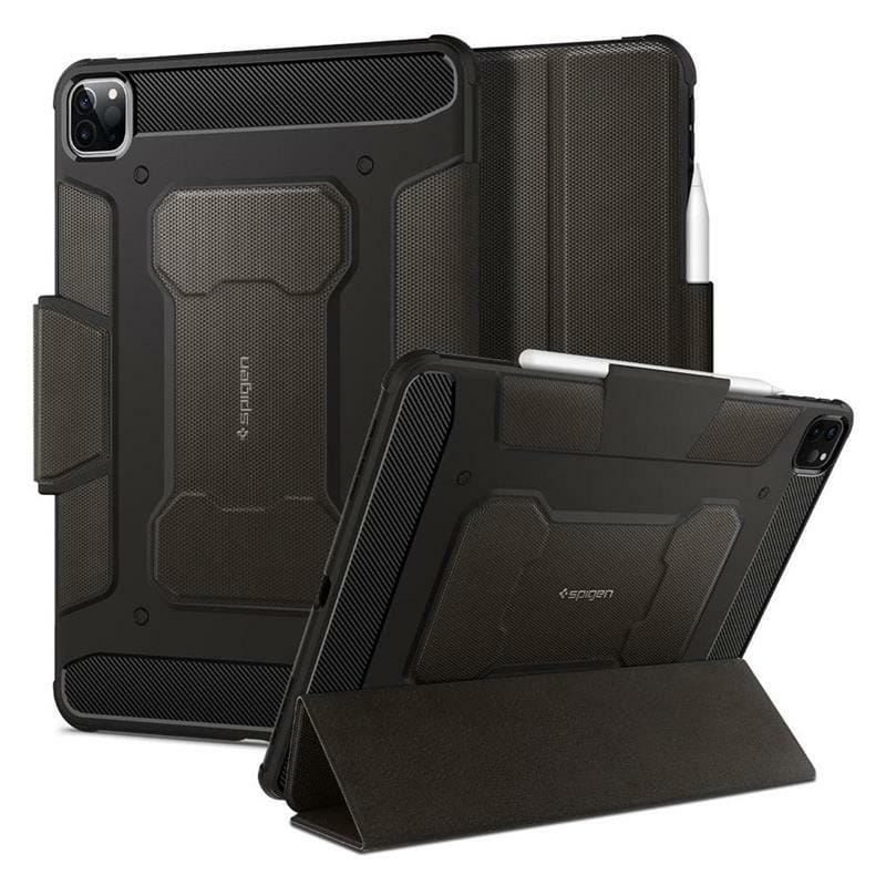 Чехол-книжка Spigen Rugged Armor Pro для Apple iPad Pro 11" (2018-2022) Gunmetal (ACS01025)