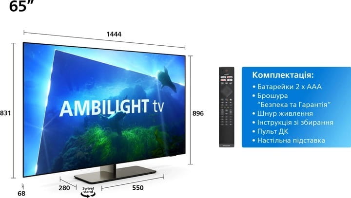 Телевизор Philips 65OLED818/12
