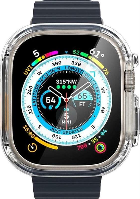 Чехол-накладка Spigen Ultra Hybrid для Apple Watch Ultra (49mm) Crystal Clear (ACS05459)