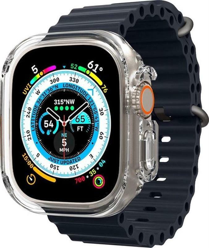 Чехол-накладка Spigen Ultra Hybrid для Apple Watch Ultra (49mm) Crystal Clear (ACS05459)