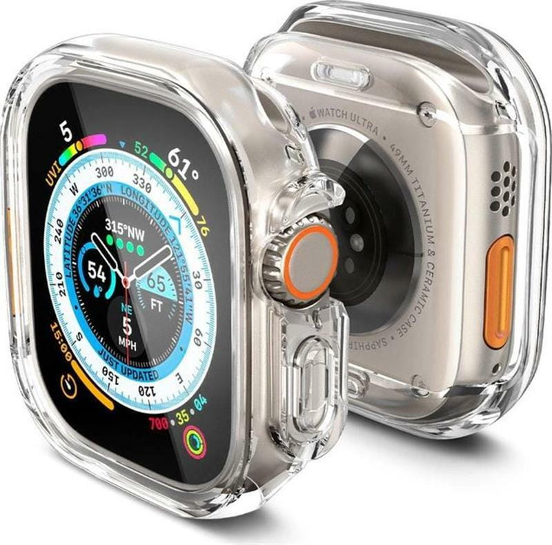 Чехол-накладка Spigen Ultra Hybrid для Apple Watch Ultra (49mm) Crystal Clear (ACS05459)