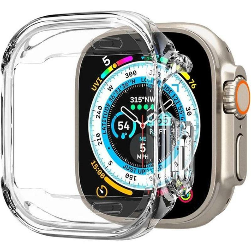 Чехол-накладка Spigen Ultra Hybrid для Apple Watch Ultra (49mm) Crystal Clear (ACS05459)