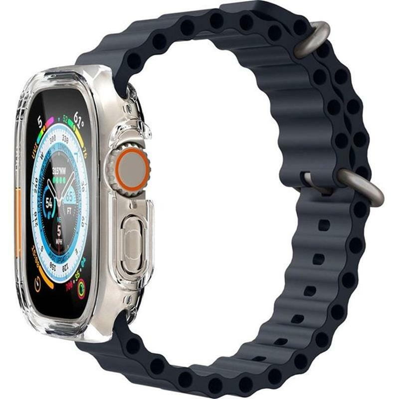 Чехол-накладка Spigen Ultra Hybrid для Apple Watch Ultra (49mm) Crystal Clear (ACS05459)