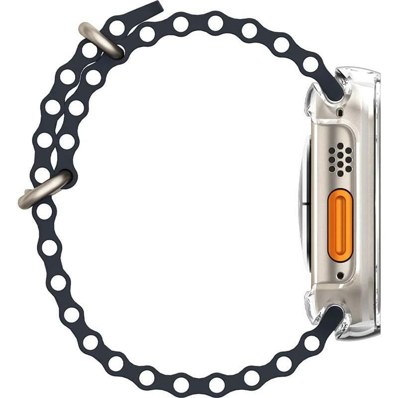 Чехол-накладка Spigen Ultra Hybrid для Apple Watch Ultra (49mm) Crystal Clear (ACS05459)