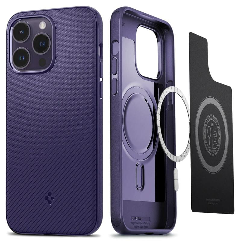 Чохол-накладка Spigen Mag Armor MagFit для Apple Iphone 14 Pro Max Deep Purple (ACS05584)