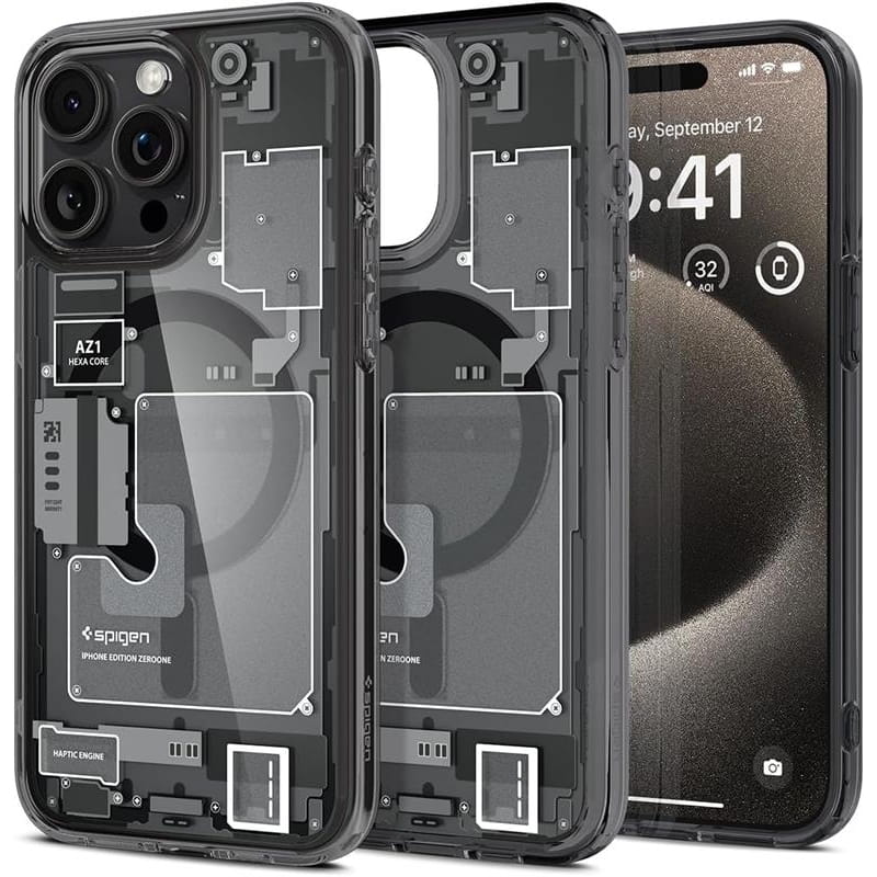 Чохол-накладка Spigen Ultra Hybrid Zero One with MagFit для Apple iPhone 15 Pro Max Black (ACS06582)