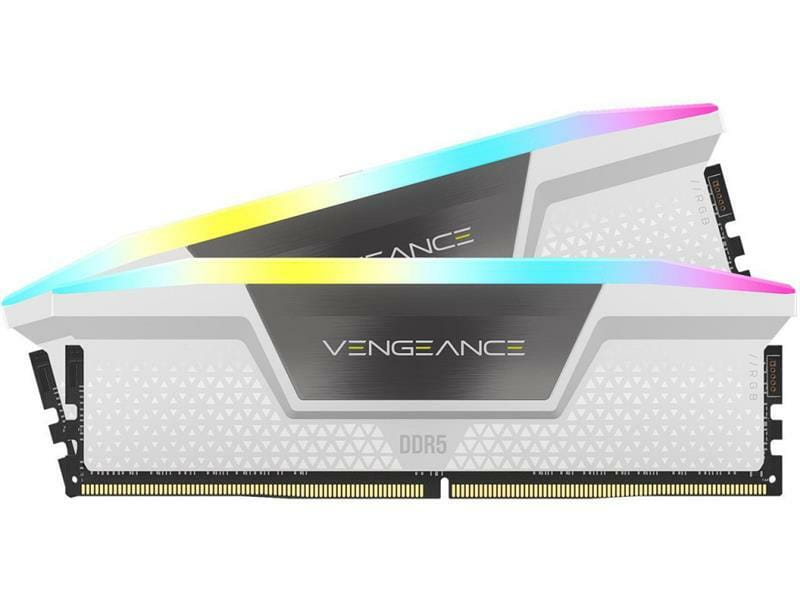 Модуль памяти DDR5 2x32GB/6000 Corsair Vengeance RGB White (CMH64GX5M2B6000C40W)