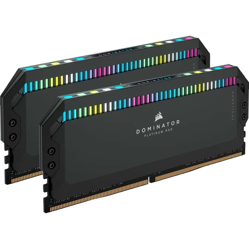 Модуль пам`ятi DDR5 2x32GB/6000 Corsair Dominator Platinum RGB Black (CMT64GX5M2B6000C30)