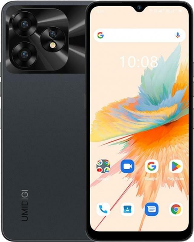 Смартфон Umidigi A15 8/256GB Dual Sim Black (6973553523095)