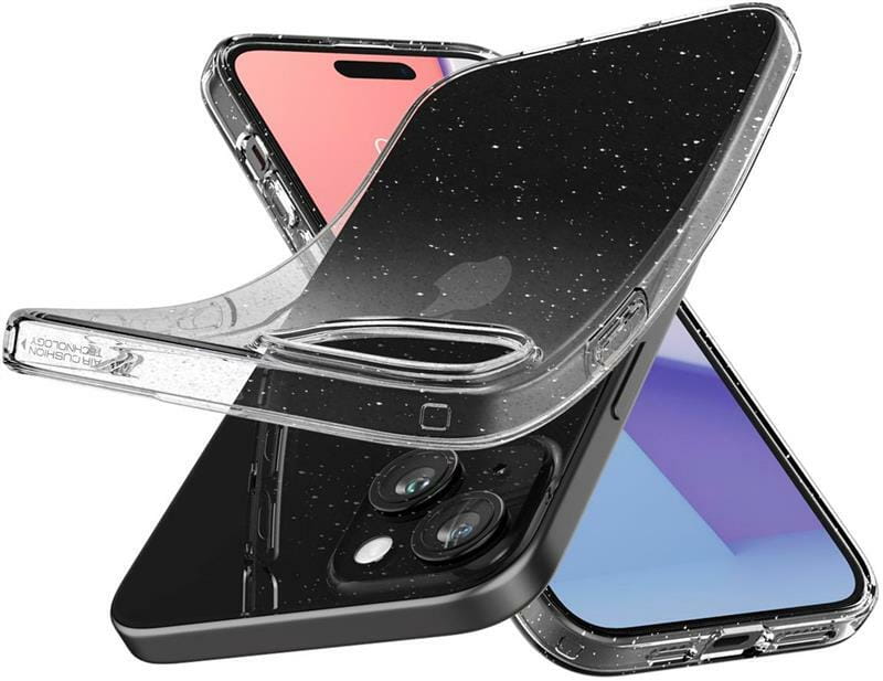 Чeхол-накладка Spigen Liquid Crystal Glitter для Apple iPhone 15 Crystal Quartz (ACS06788)