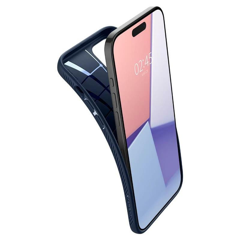 Чeхол-накладка Spigen Liquid Air для Apple iPhone 15 Pro Max Navy Blue (ACS06563)