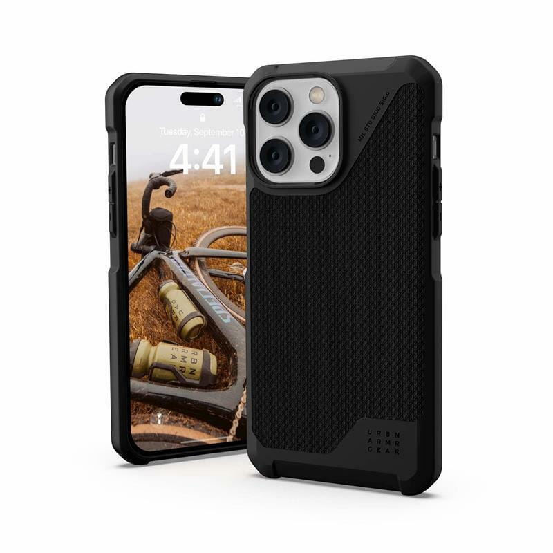 Чохол-накладка Urban Armor Gear Metropolis LT Magsafe для Apple iPhone 14 Pro Max Kevlar Black (114051113940)
