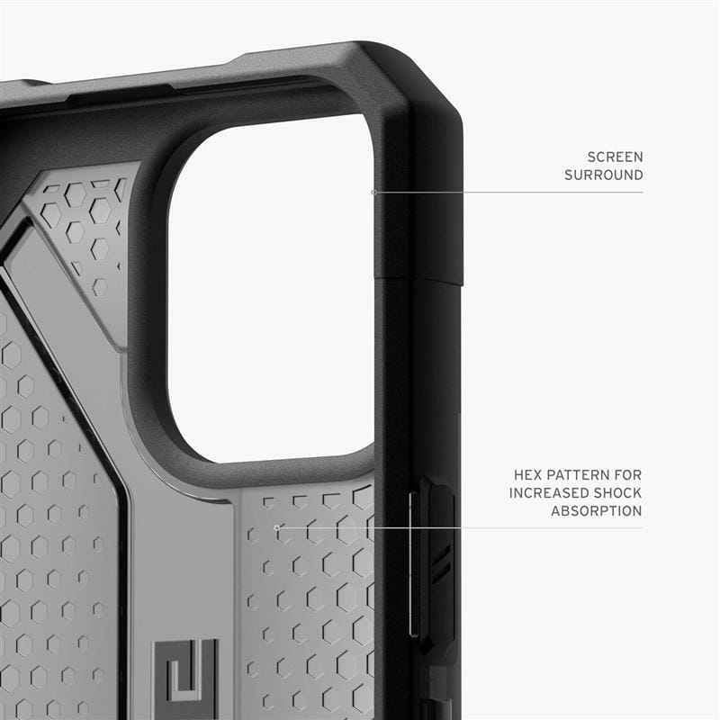 Чохол-накладка Urban Armor Gear Plasma для Apple iPhone 15 Pro Max Ash (114304113131)
