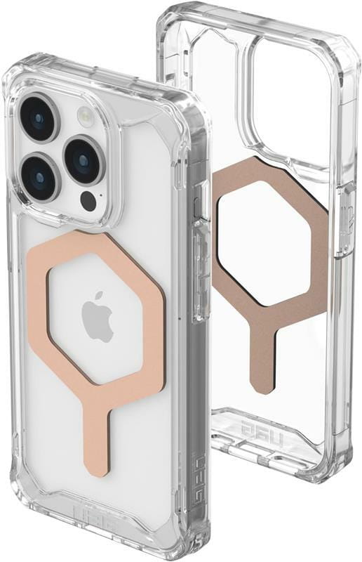 Чeхол-накладка Urban Armor Gear Plyo Magsafe для Apple iPhone 15 Pro Ice/Rose Gold (114286114348)
