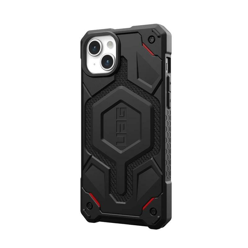 Чохол-накладка Urban Armor Gear Monarch Pro Magsafe для Apple iPhone 15 Plus Kevlar Black (114220113940)