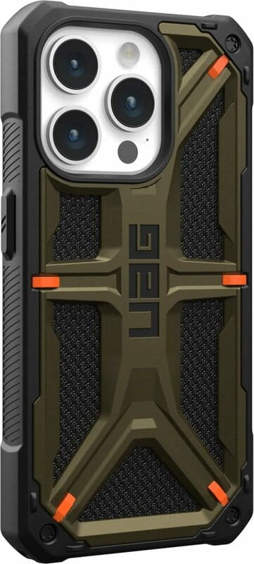 Чeхол-накладка Urban Armor Gear Monarch для Apple iPhone 15 Pro Kevlar Green (11427811397B)