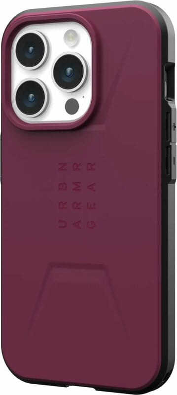 Чeхол-накладка Urban Armor Gear Civilian Magsafe для Apple iPhone 15 Pro Max Bordeaux (114295119049)