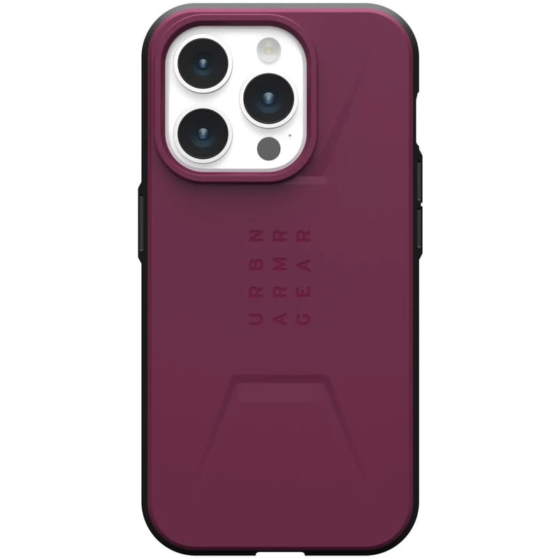 Чeхол-накладка Urban Armor Gear Civilian Magsafe для Apple iPhone 15 Pro Max Bordeaux (114295119049)